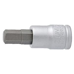 UNIOR dado 1/4" con punta Allen hexagonal 3mm 187/2HX
