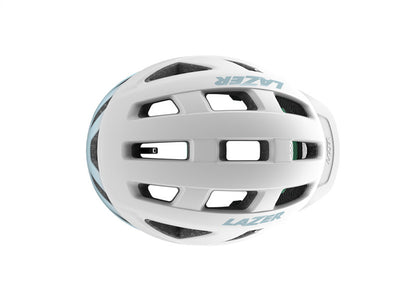Casco Lazer cerro KC blanco / menta