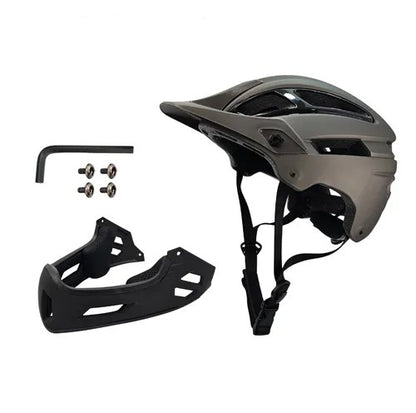 Casco full face VG marvo desmontable para todas las edades negro / plata