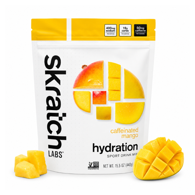 Skratch labs hidratación diluible en agua 440gr sabor mango con cafeina