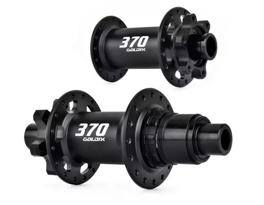 Par de mazas aluminio  32h de 6t XD R142x12mm F15x100 driver tronador