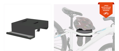 Rack de pared para bici y organizador de equipo  ciclista