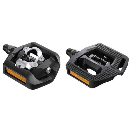 Pedales shimano de grapa doble propósito city T421