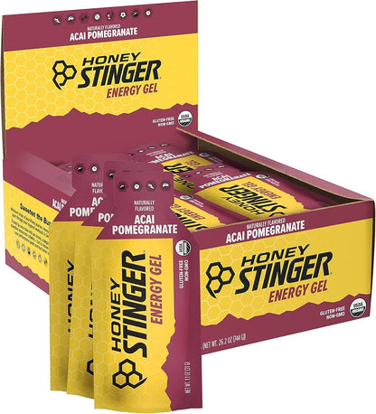 Gel honey stinger sabor granada caja 24pz de 32gr