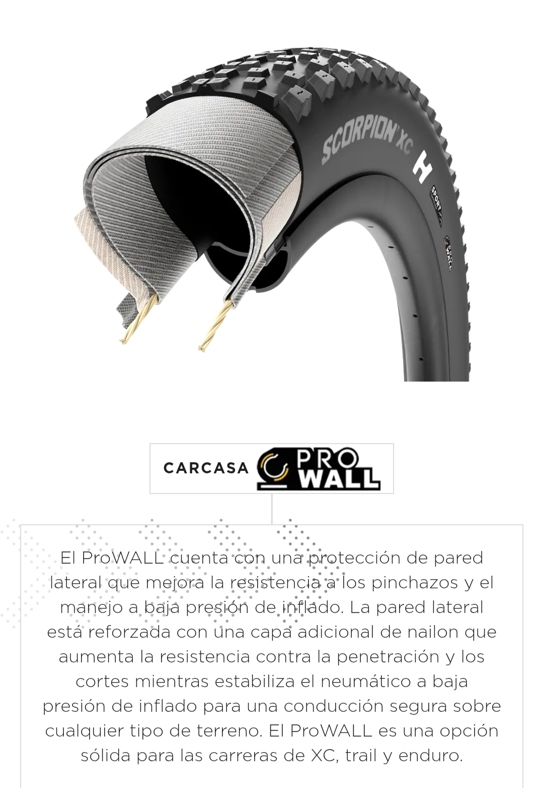 Llanta mtb TR Pirelli scorpion sport XC H 29x2.20