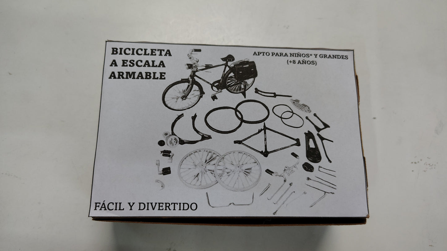 Bici estilo clásica a escala armable toy / juguete para exhibición