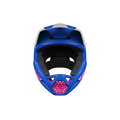 Casco Lazer Cage KC full face blanco / azul / rosa