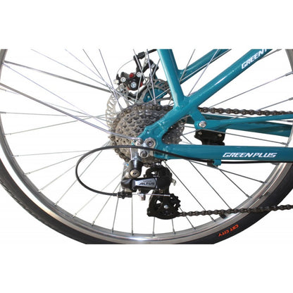 Bicicleta R26 para city 1x7v lady green plus Azul
