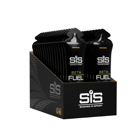 Gel SIS Beta Fuel sabor naranja caja con 30pz de 60ml