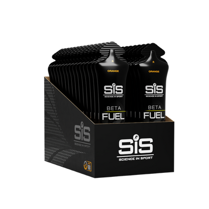 Gel SIS Beta Fuel sabor naranja caja con 30pz de 60ml