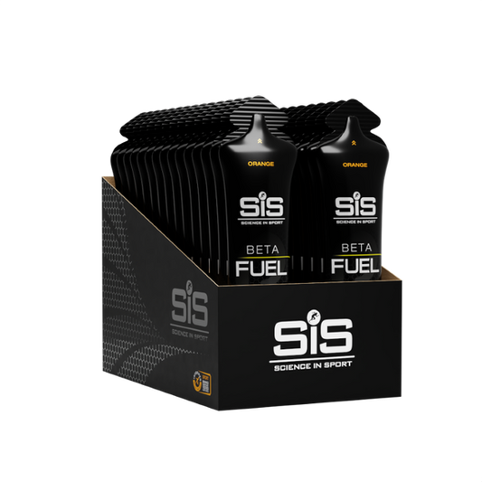 Gel SIS Beta Fuel sabor naranja caja con 30pz de 60ml