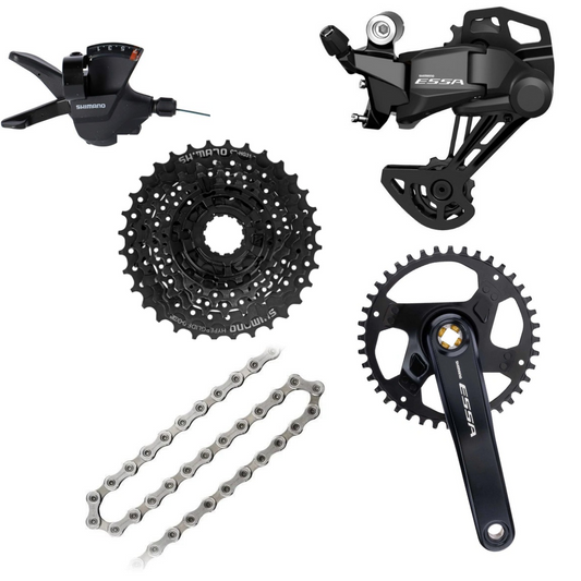 Transmisión 1x7 shimano Essa grupo armado  de cambios 40t x 11/32