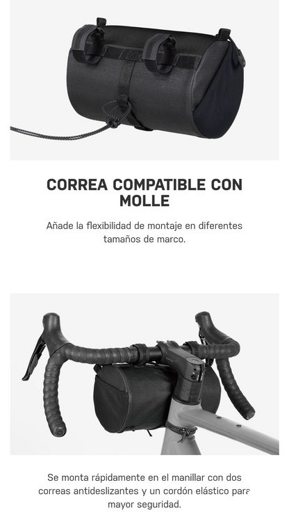 Bolsa Topeak para manubrio tubular 3.8L negro