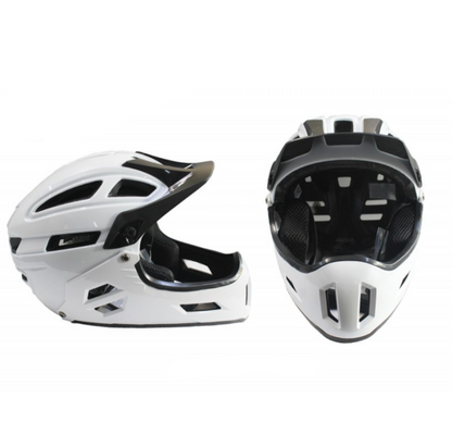 Casco full face VG desmontable para todas las edades blanco