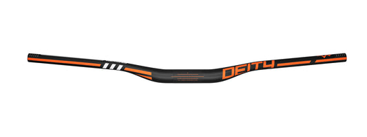 Manubrio Deity skywire carbono 35x800mm  altura de 25mm naranja
