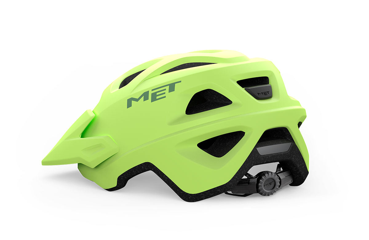 Casco MET Eldar juvenil/infantil verde limón