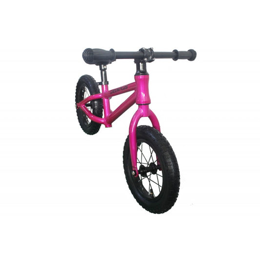 Bicicleta de balance, rodado 12 green plus aluminio rosa
