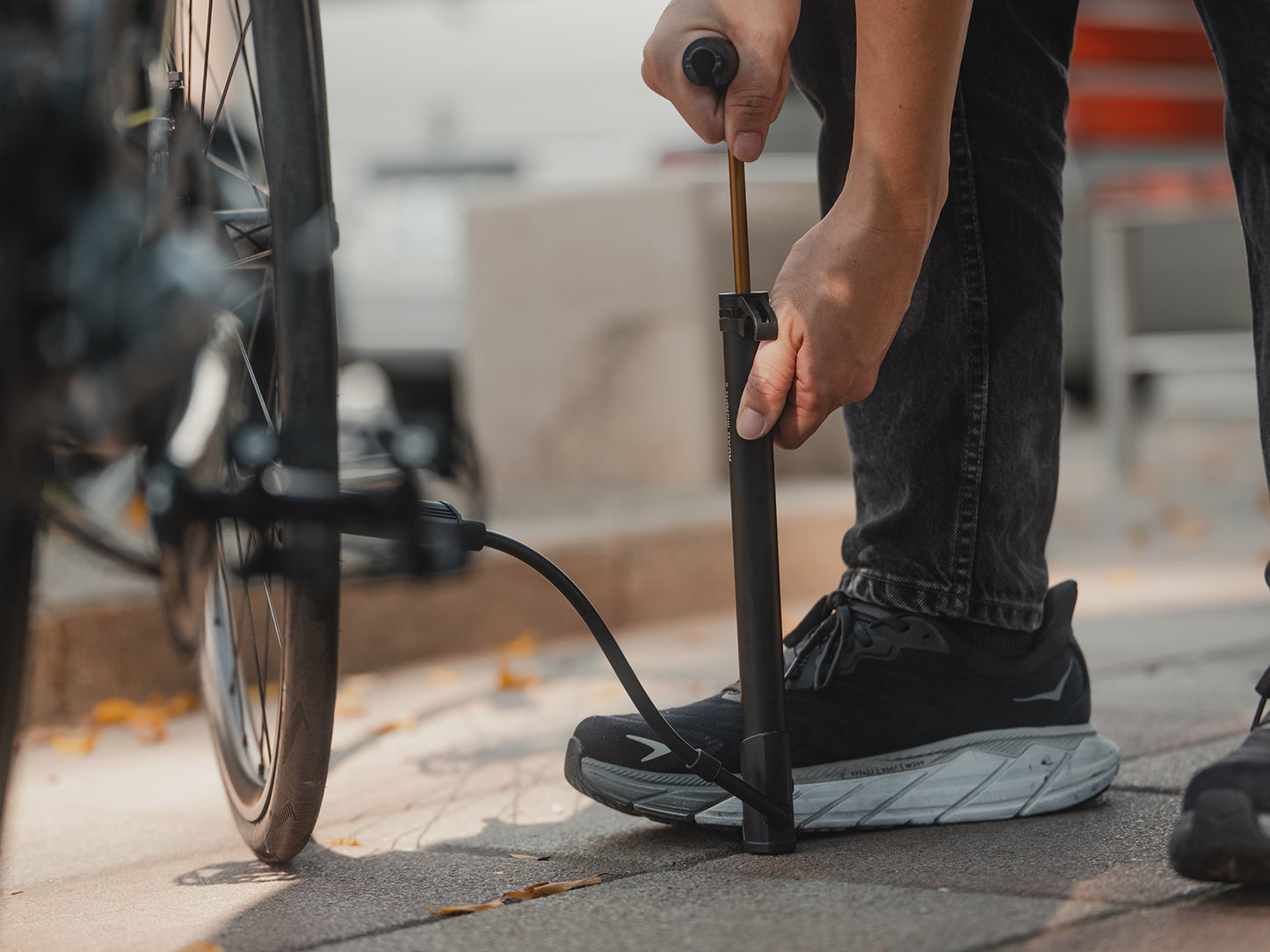 Bomba portátil de piso Topeak turbo Morph manómetro ruta