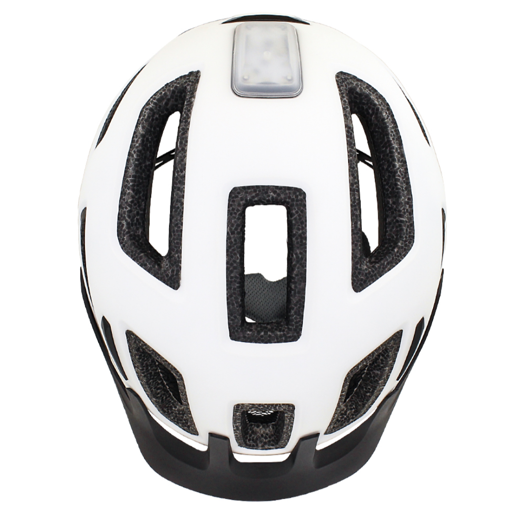 Casco SERFAS metro blanco con luz trasera