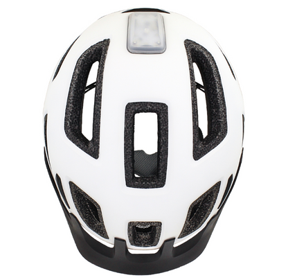 Casco SERFAS metro blanco con luz trasera