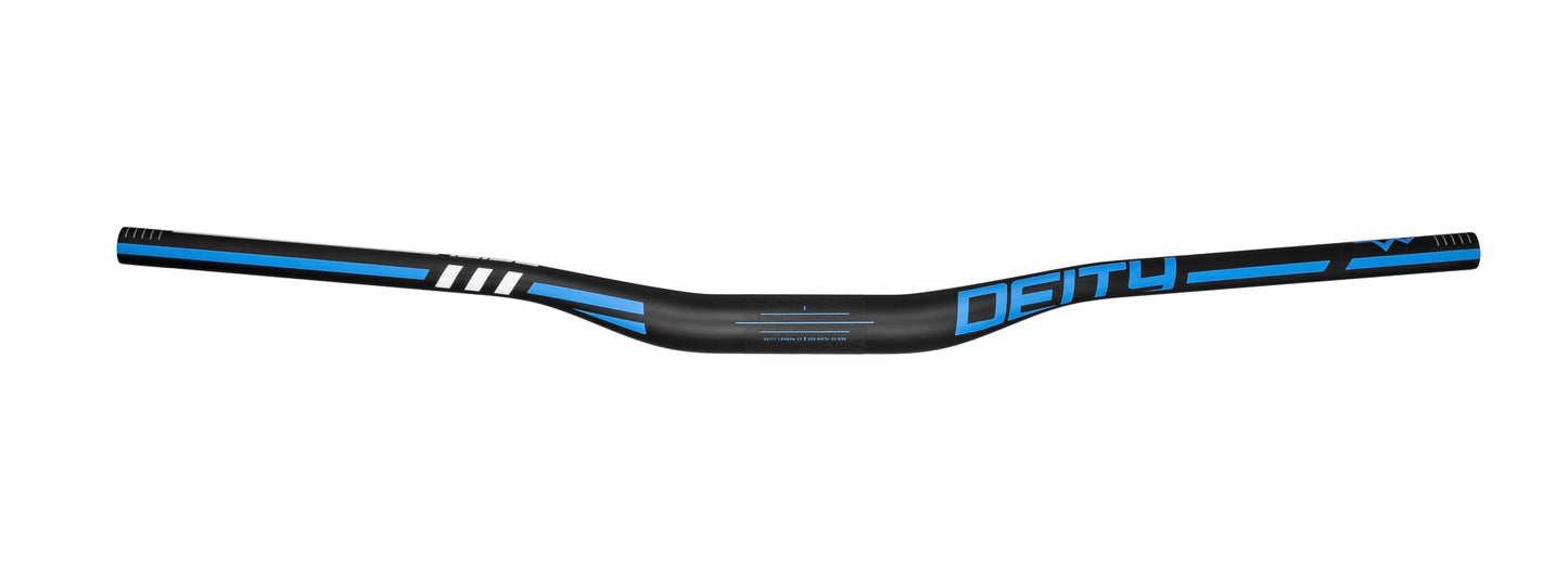 Manubrio Deity skywire carbono 35x800mm  altura de 25mm azul