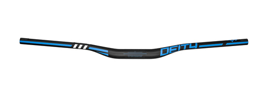 Manubrio Deity skywire carbono 35x800mm  altura de 25mm azul