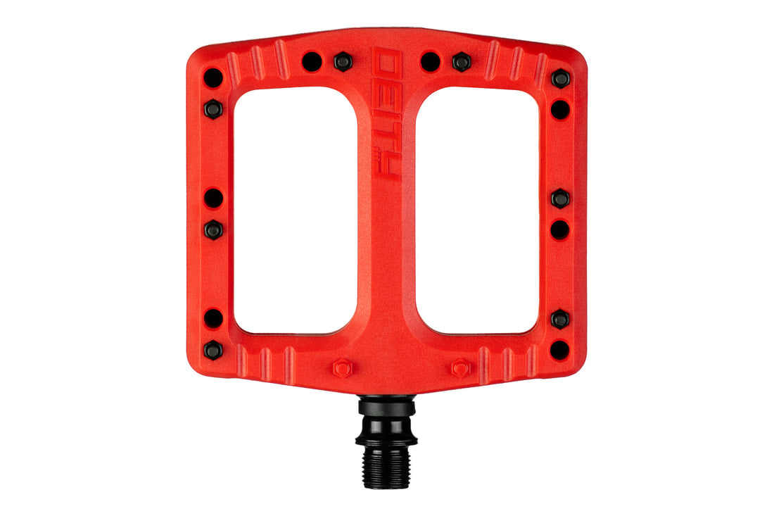Pedales de nylon Deity Deftrap rojo
