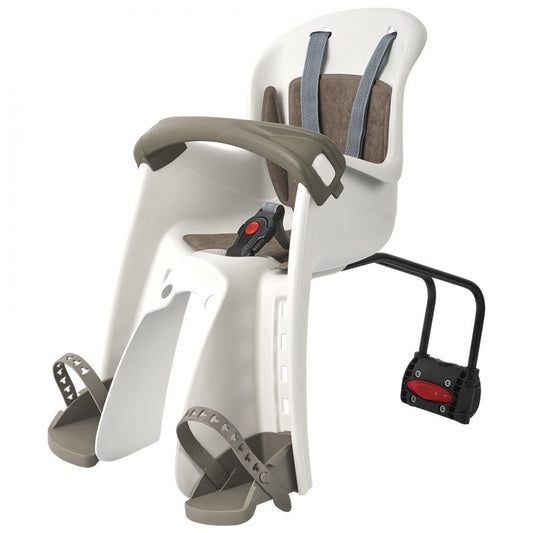 Silla para bici porta bebe/niño POLISPORT bilby jr  delantera max 15kg color crema    Z5O