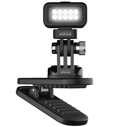 Clip GOPRO giratorio Zeus mini luz led recargable