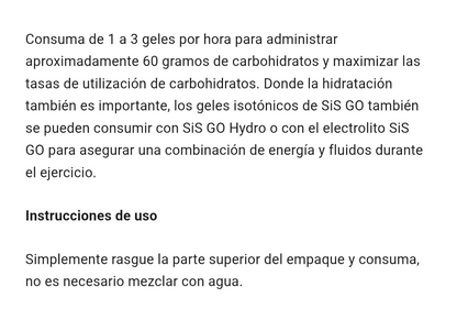 Gel SIS Go Energy gel sabor naranja  60ml