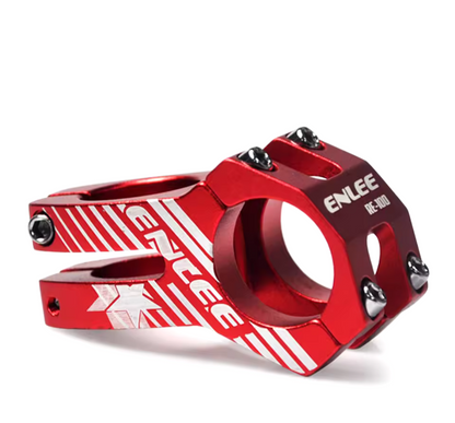 Potencia / poste de manubrio en aluminio 31.8x45mm rojo