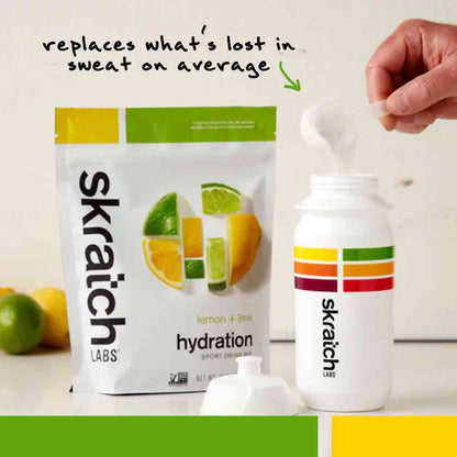 Skratch labs hidratación diluible en agua 440gr sabor lima limón