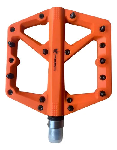 Pedales grandes de Nylon con pines Roda, sellado balero