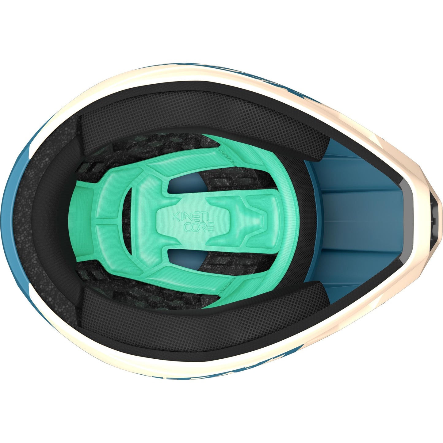 Casco Lazer Cage KC full face blanco / azul / rosa