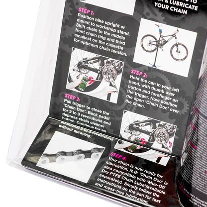 Kit de desengrasante y máquina de limpieza para cadena muc off