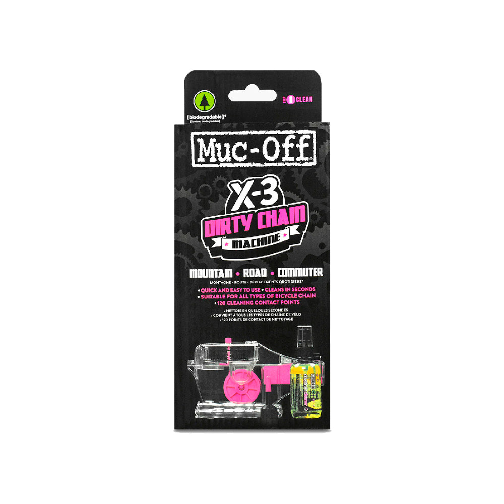 Kit de desengrasante y máquina de limpieza para cadena X-3 muc off