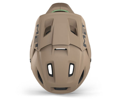 Casco MET Parachute full face desmontable 2 en 1 café