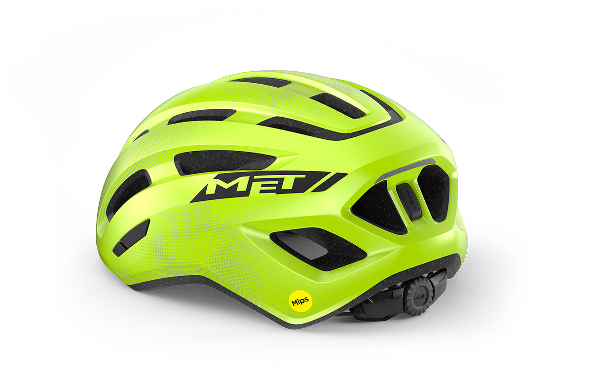 Casco MET miles MIPS verde fluo