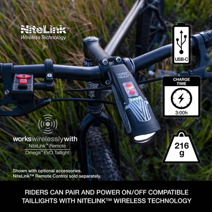 Luz delantera NireRider Lumina Max 2500 (Bluetooth)
