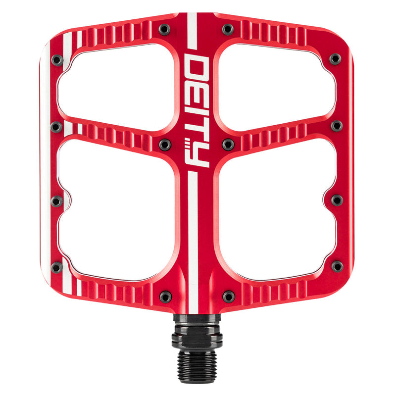 Pedales Deity track alum rojo