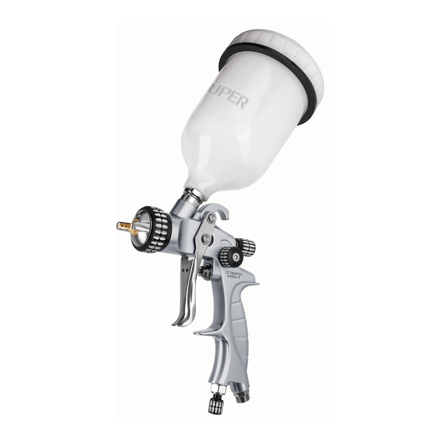 TRUPER Pistola p/pintar gravedad HVLP vaso plástico 1.4 mm, EXPERT