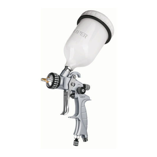 TRUPER Pistola p/pintar gravedad HVLP vaso plástico 1.4 mm, EXPERT