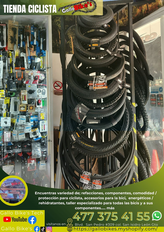 Refacciones, accesorios, ropa, energéticos, taller con servicios especializados, bicis, todo eso y más lo encuentras, con amplia variedad en tu tienda de confianza... Gallo Bikes's