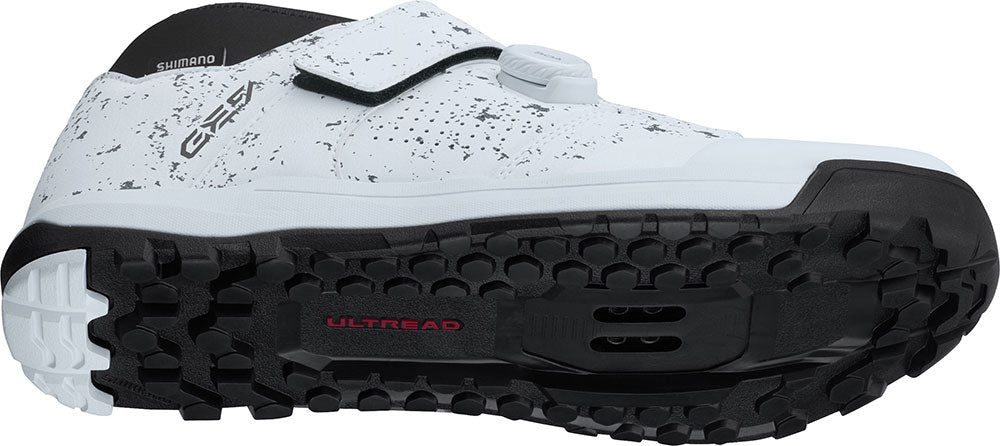 Zapatilla Shimano de grapa GE900 enduro / DH MTB blanco