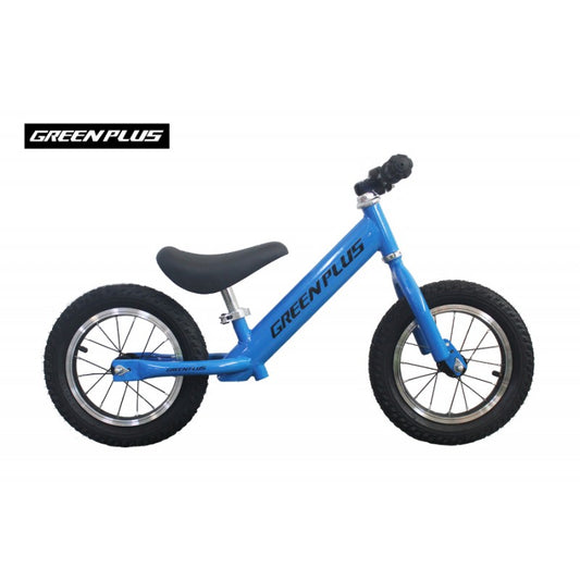 Bicicleta de balance, rodado 12 green plus acero azul