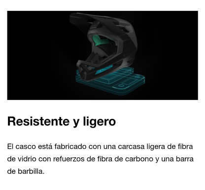 Casco Lazer Cage KC full face naranja / verde