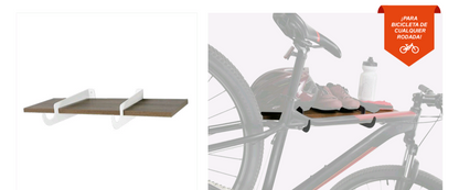 Rack de pared para bici y organizador de equipo  ciclista