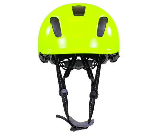 Casco SERFAS Kilowatt e-bike verde limón con luz trasera