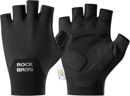 Guantes dedo corto rockbros gel negro