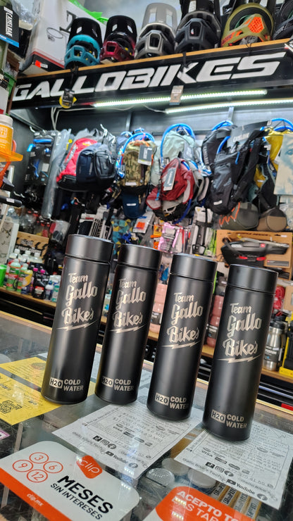 Termo de acero inoxidable merch Gallo Bike's / agua fría